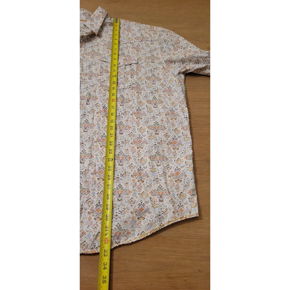 PANHANDLE Western Shirt Pearl Snap Longsleeve Size 2XL Multicolors Texas Design - Picture 10 of 14